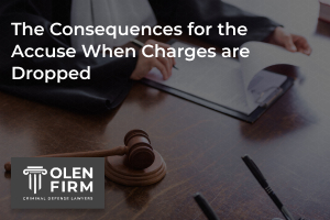 The consequences for the accused when charges are dropped