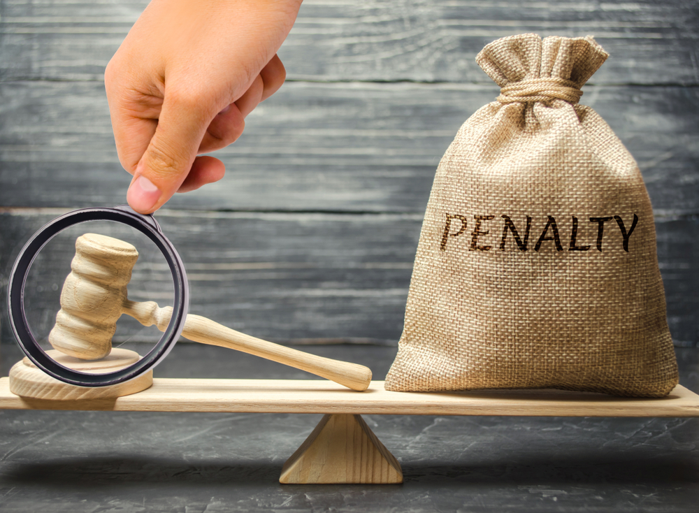 The penalty charges for drug possession and trafficking, detailing fines and prison sentences associated with each offense.